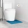 vidaXL Antislip Badmat met Toilet Cut Blauw 50 x 50 cm PP