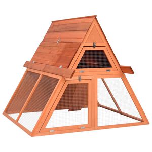 vidaXL Konijnenhok 152x127x109,5 cm massief vurenhout