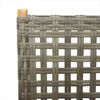 vidaXL 7-delige Tuinset poly rattan en massief hout grijs