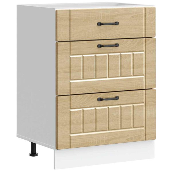 vidaXL Onderkast Lucca bewerkt hout sonoma eikenkleurig