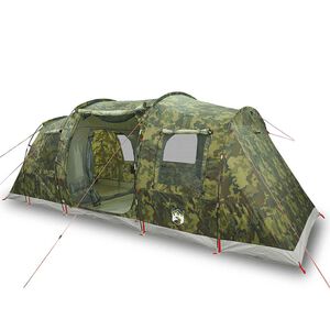 vidaXL Tunneltent 4-persoons waterdicht camouflage