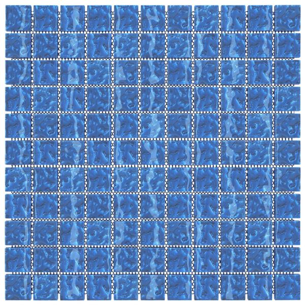 vidaXL Moza&iuml;ek Tegel 11 pcs Blauw 50 x 50 cm Glas