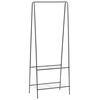 vidaXL Kledingrek 59x35x150 cm zwart