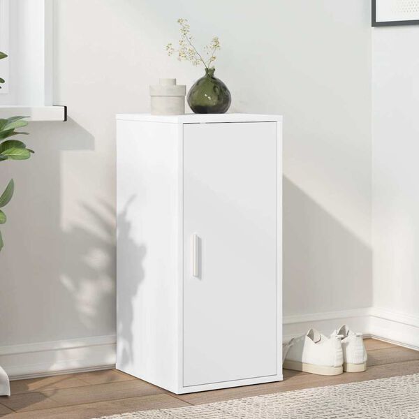 vidaXL Schoenenkast 32x35x70 cm bewerkt hout wit