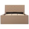 vidaXL Bedfram met opslag hydraulisch kunstleer cappuccino 100x200 cm