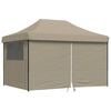 vidaXL Partytent Taupe 279 x 410 x 315 cm Oxford Stof