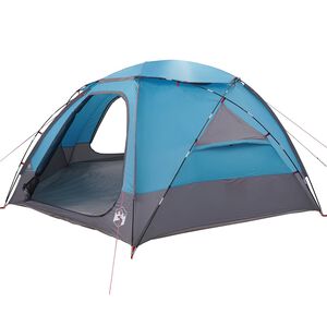 vidaXL Koepeltent met Verwijderbare Regenkap Blauw 8-persoons