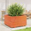 vidaXL Plantenbak 80x80x49,5 cm massief grenenhout wasbruin