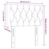 vidaXL Hoofdbord 80x7x78/88 cm fluweel zwart