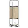 vidaXL Hoge kast 35,5x35x139 cm bewerkt hout en metaal sonoma eiken