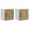 vidaXL Vaatwasserpaneel Kalmar 2 st Artisan Eiken Bewerkt hout
