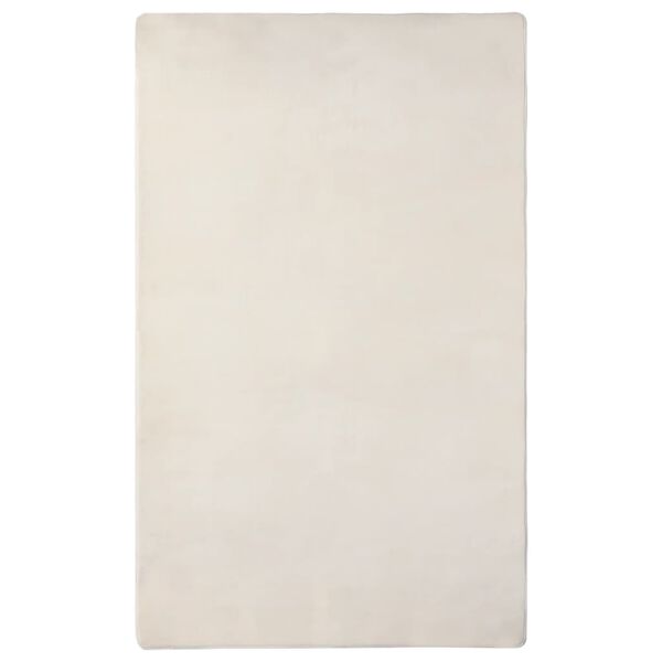vidaXL Vloerkleed teddy 270x180 cm cr&egrave;mekleurig