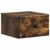 vidaXL Wandbeugel Bedkast Gerookt eiken 34,5 x 33 x 20 cm Bewerkt hout