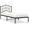 vidaXL Bedframe met hoofdbord metaal zwart 90x200 cm