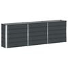 vidaXL Plantenbak Antraciet 240 x 40 x 75 cm Staal