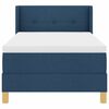 vidaXL Boxspringbed met matras met hoofdeinde Blauw 100 x 200 cm Stof