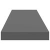 vidaXL Wandschappen zwevend 4 st 90x23,5x3,8 cm MDF hoogglans grijs