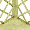 vidaXL Hoekpergola met zitting 130x130x197 cm ge&iuml;mpregneerd grenenhout