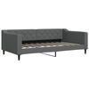 vidaXL Slaapbank 100x190 cm stof donkergrijs