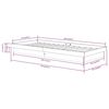 vidaXL Bedframe massief hout zwart 75x190 cm