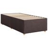 vidaXL Boxspring met matras stof donkerbruin 80x200 cm