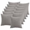 vidaXL Kussensloop 12 st HEERLEN Lichtgrijs 45 x 45 cm corduroy