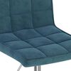 vidaXL Eetkamerstoelen draaibaar 2 st fluweel blauw