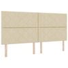vidaXL Hoofdbord Cr&egrave;me 200 cm Stof