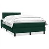 vidaXL Boxspring met matras fluweel donkergroen 120x220 cm