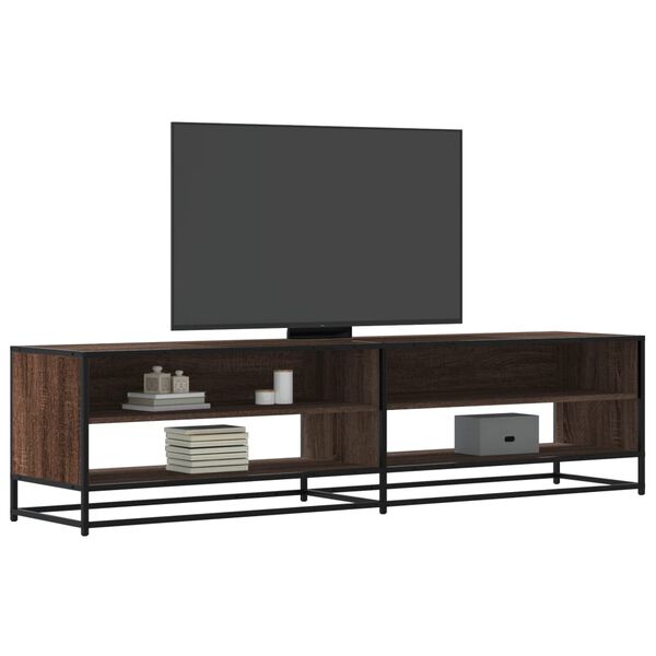 vidaXL Tv-meubel 180,5x40x46 cm bewerkt hout bruin eikenkleurig