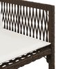 vidaXL 9-delige Tuinset met kussens poly rattan bruin