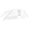 vidaXL Kas met stalen frame wit 20 m&sup2; 5x4x2,3 m