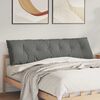 vidaXL Rugkussen Donkergrijs 180 x 50 cm Microvezel Stof