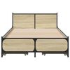 vidaXL Bedframe met lades bewerkt hout sonoma eikenkleurig 90x190 cm
