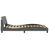vidaXL Bedframe "Dover" stof donkergrijs 140x200 cm