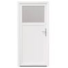 vidaXL Zij-ingangsdeur Wit 98 x 198 cm PVC