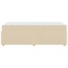 vidaXL Bedframe met matras Cr&egrave;me 90 x 200 cm Stof