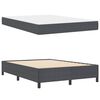 vidaXL Bedframe met matras Donkergrijs 140 x 200 cm Stof