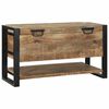 vidaXL Opbergbox met opslag Bruin 80 x 35 x 45 cm Massief mangohout