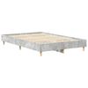 vidaXL Bedframe zonder matras 140x190 cm spaanplaat betongrijs