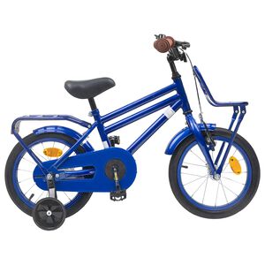 vidaXL Kinderfiets 12 Inch voor 2-4 jaar oud Donkerblauw