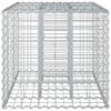 vidaXL Gabion Verhoogd Bed Zilver 100 x 60 x 55 cm