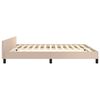 vidaXL Bedframe met hoofdeinde zonder matras Cappuccino 160x200 cm