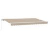 vidaXL Inklapbaar Zonnescherm Beige 400 x 200 cm Stof