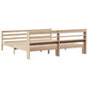 vidaXL Bedframe met hoofdbord massief grenenhout 200x200 cm