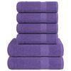 vidaXL 6-delige Handdoekenset FROGN 360 g/m&sup2; paars