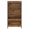 vidaXL Boekenkast 2 pcs Oud Hout 80 x 30 x 155 cm Bewerkt hout