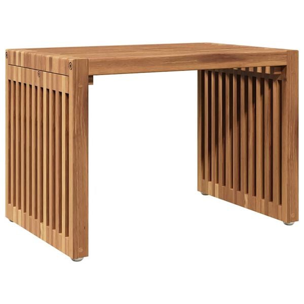 vidaXL Tuin Bijzettafel Bruin 50 x 32,5 x 35 cm Massief Teakhout