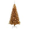 vidaXL Kerstboom met 300 LED met standaard Goud 180 cm PET