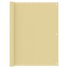 vidaXL Balkonscherm 120x600 cm HDPE beige